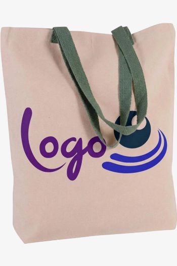Image produit Sac shopping à soufflet avec poignées contrastées