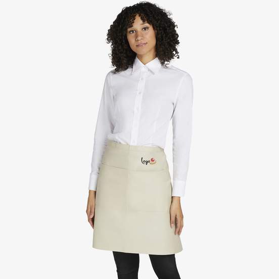 Brussels - Short Recycled Bistro Apron with Pocket