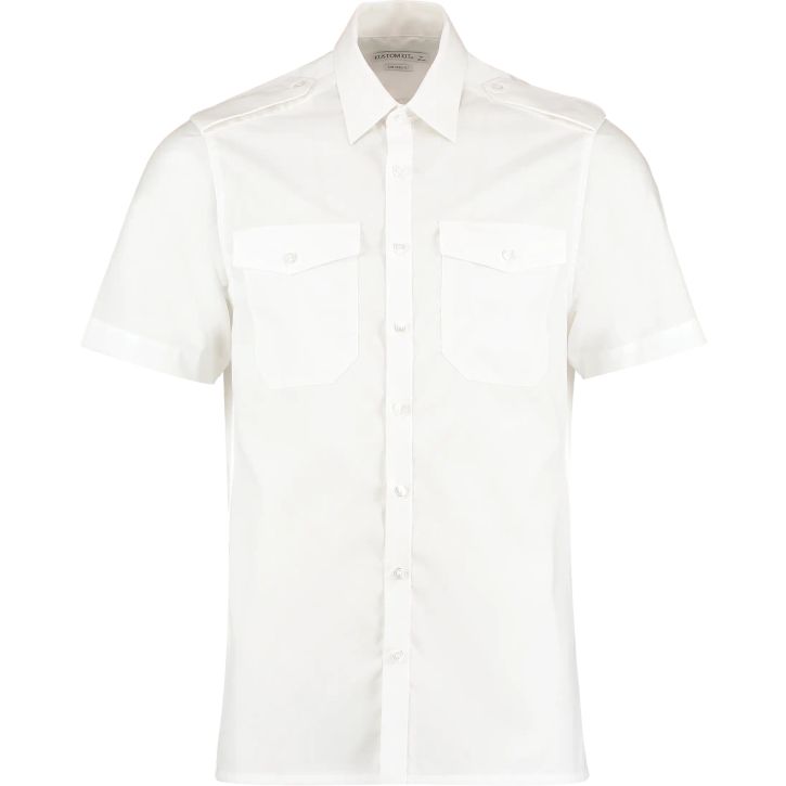 Pilot Shirt Short Sleeve - White