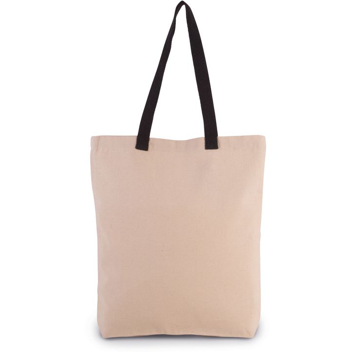 Image produit Sac shopping à soufflet avec poignées contrastées