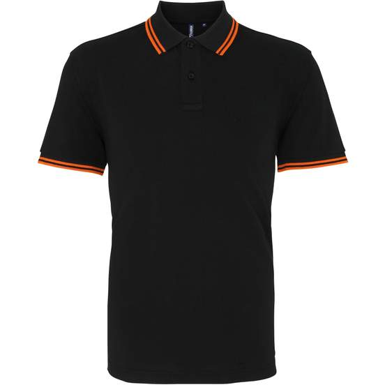 Polo passepoilé coupe classique homme - col contrasté