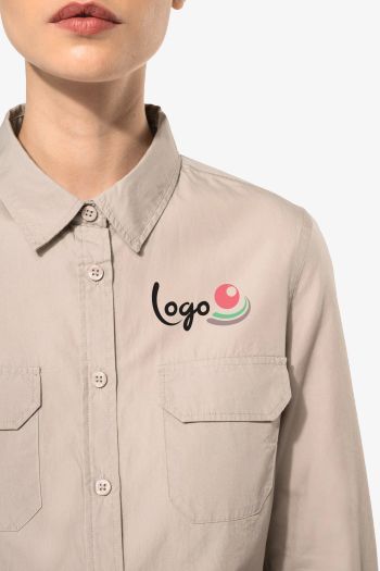 Image produit Chemise safari manches longues femme