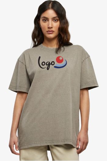 Image produit Ladies Oversized Acid Wash Tee