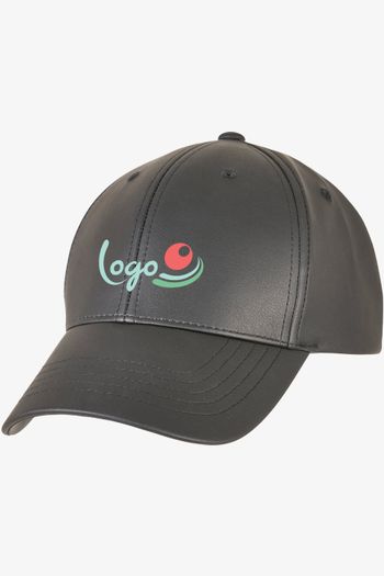 Image produit Synthetic Leather Alpha Shape Dad Cap
