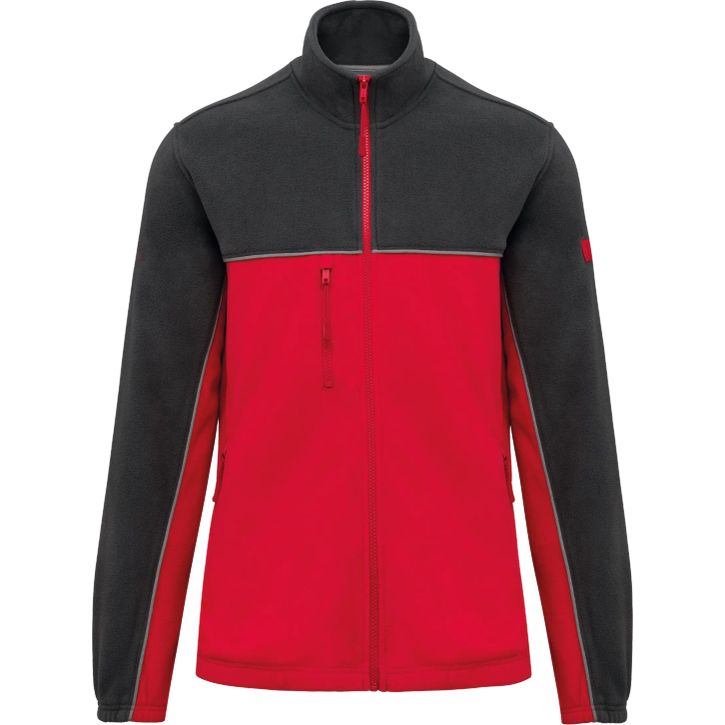 Image produit Veste micropolaire bicolore écoresponsable unisexe