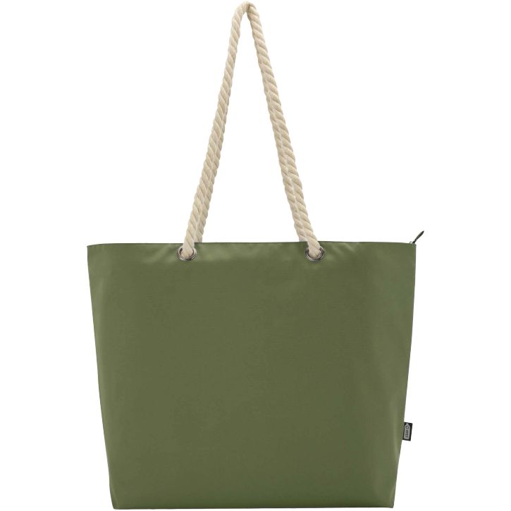 Image produit Sac shopping Panama recyclé isotherme de plage avec poignées en cordelette
