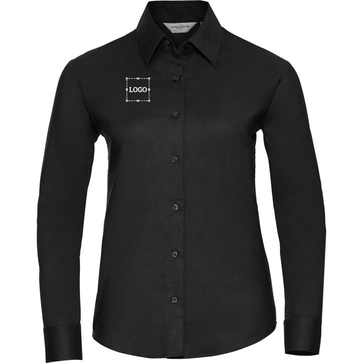 Image produit Ladies’ long sleeve tailored oxford shirt