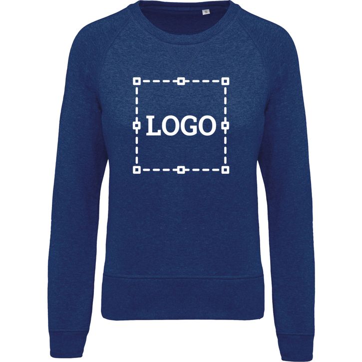 Sweat-shirt BIO col rond manches raglan femme 