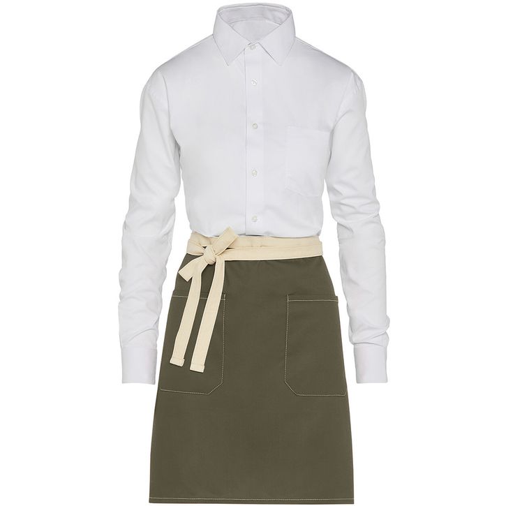 Image produit Santorini - Contrasted Bistro Apron with Pocket