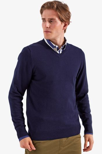 Image produit Pull col V homme en coton mélangé