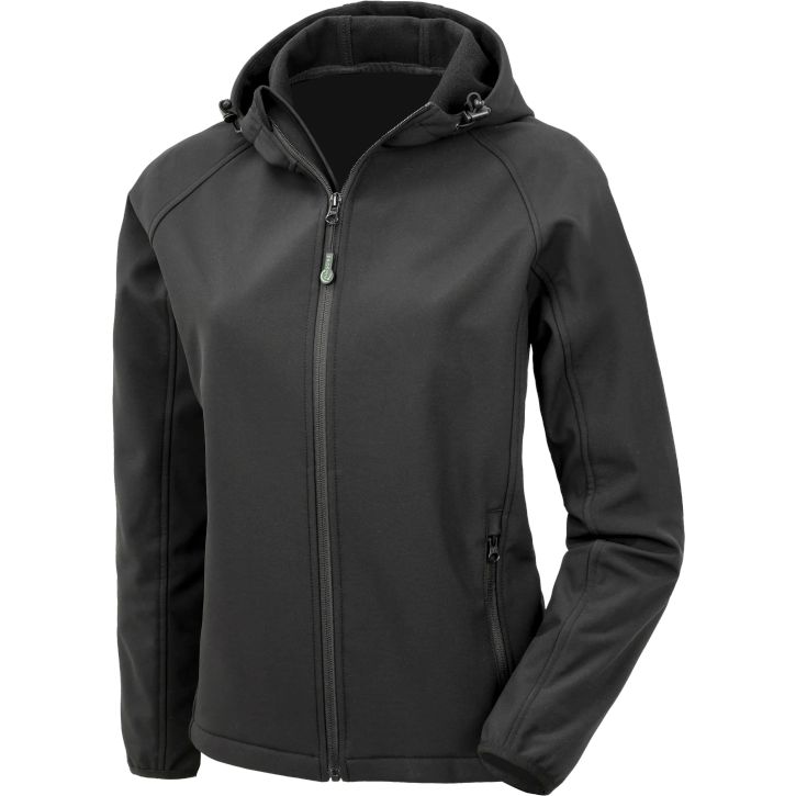 Image produit Recycled 3-layer printable womens hooded softshell