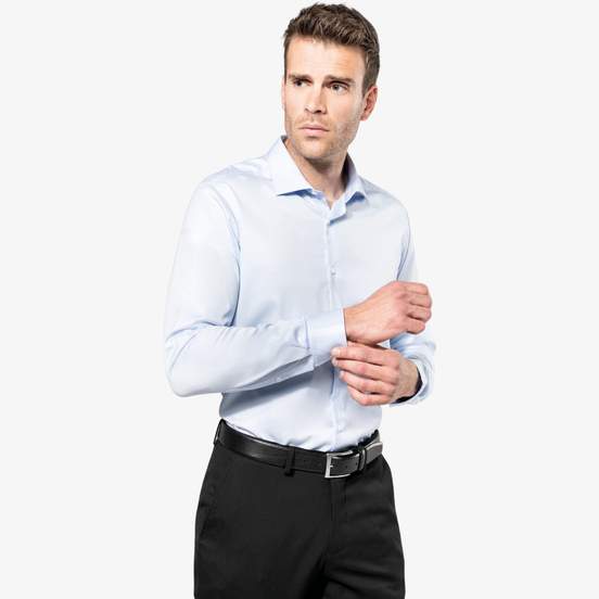 Chemise twill manches longues homme