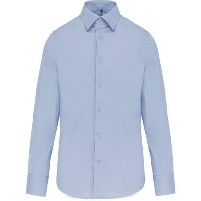 Chemise ajustée manches longues sans repassage