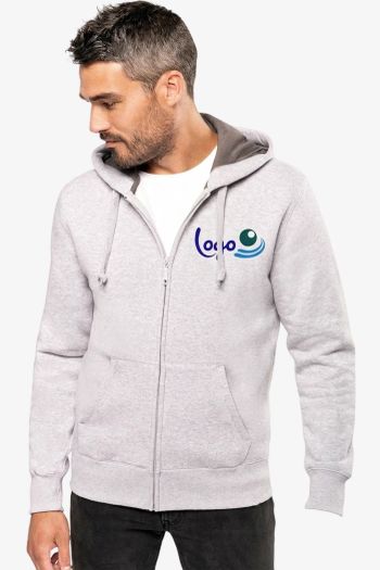 Image produit Sweat-shirt zippé capuche unisexe