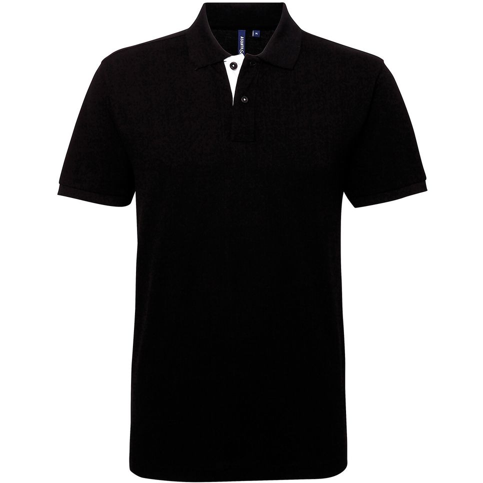 Polo contrasté coupe classique homme