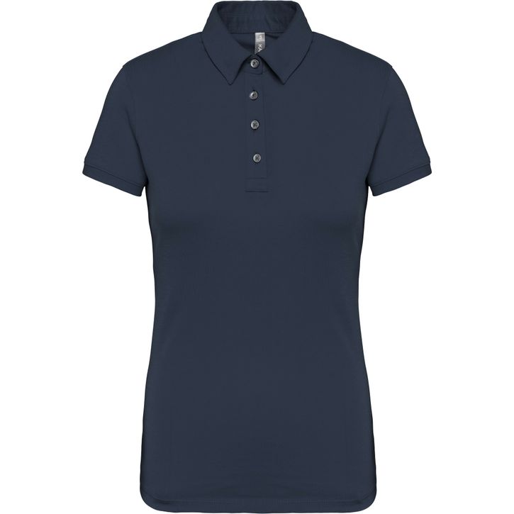 Polo jersey manches courtes femme