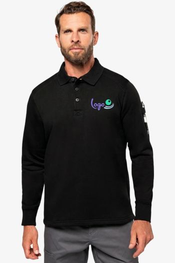 Image produit Sweat-shirt col polo