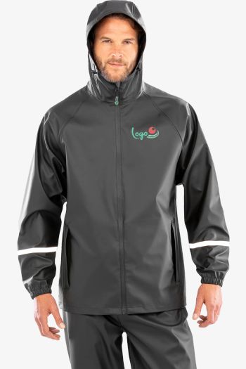 Image produit Prism PU waterproof jacket with reflective bands and recycled backing