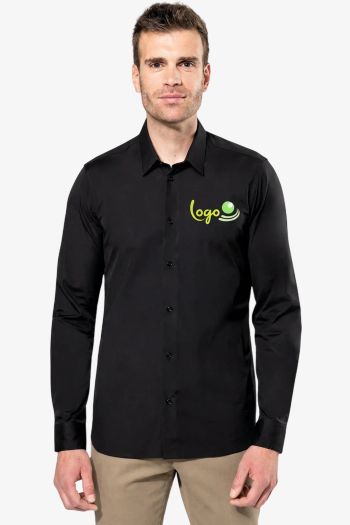 Image produit Chemise popeline manches longues homme