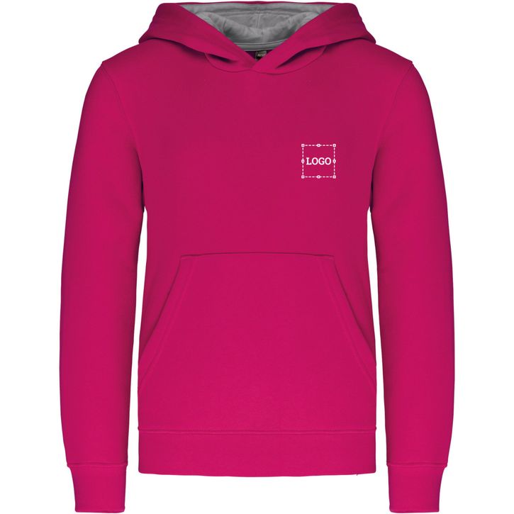 Image produit Sweat-shirt capuche contrastée enfant