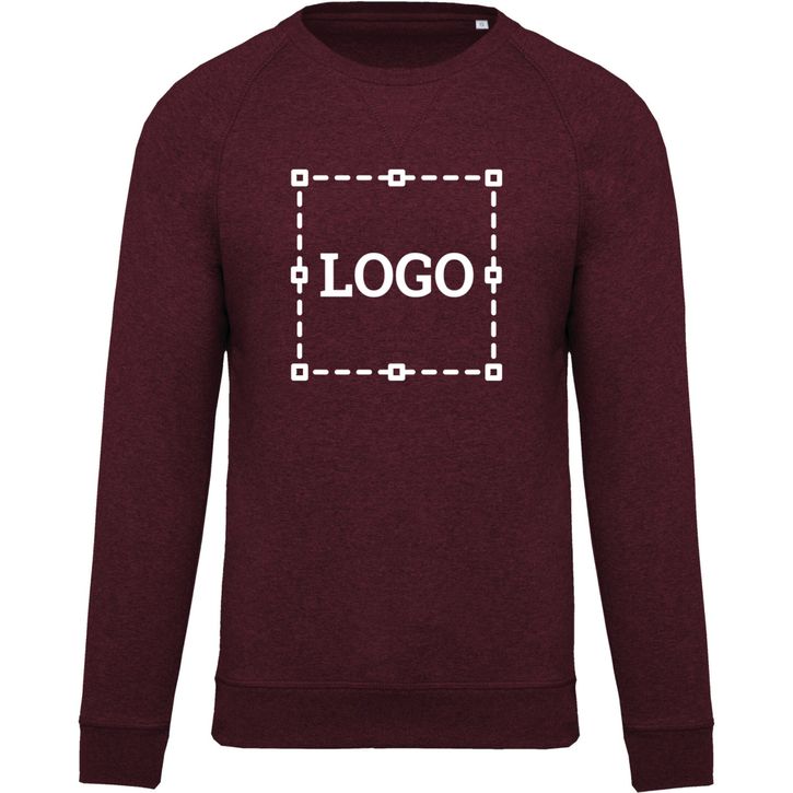 Image produit Sweat-shirt BIO col rond manches raglan homme 