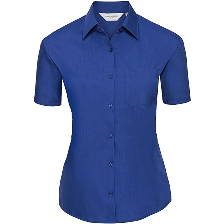 Image produit Chemise en Popeline Polyester/Coton classique courtes allongées Femme