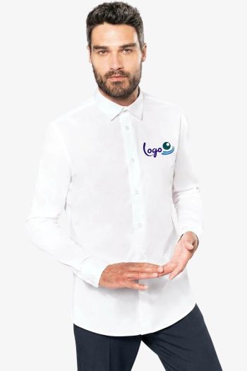 Image produit Chemise popeline manches longues homme 