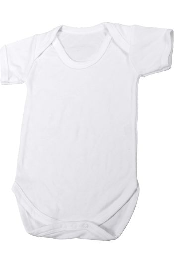 Sublimation Short Sleeve Bodysuit - White