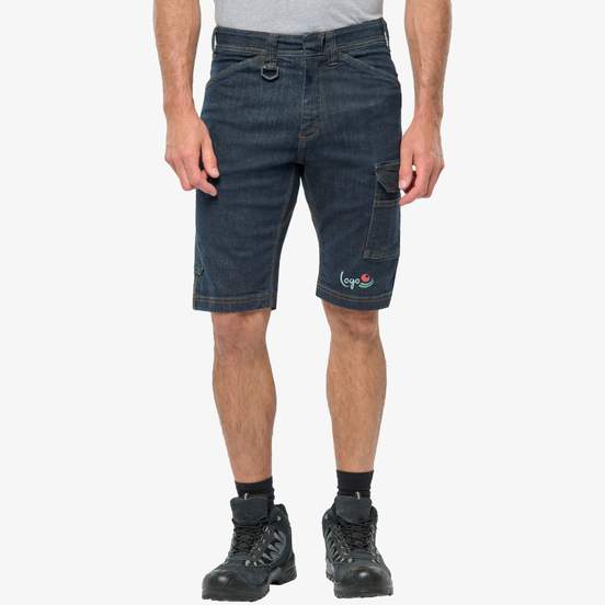 Bermuda denim multipoches homme