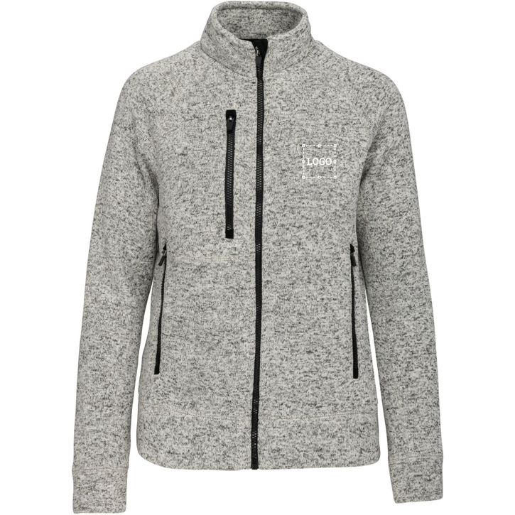 Image produit Veste zippée chinée femme