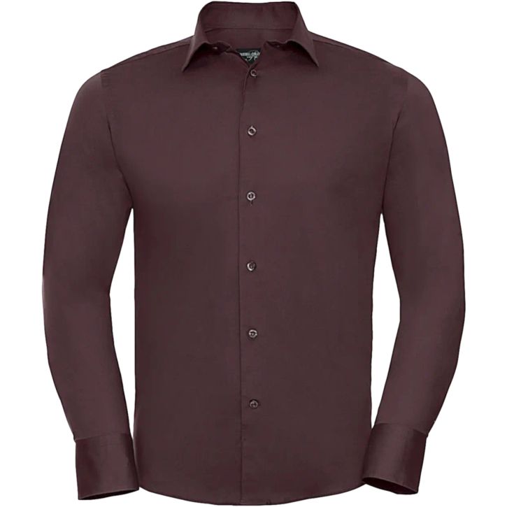 Image produit Chemise stretch ajustée manches longues homme