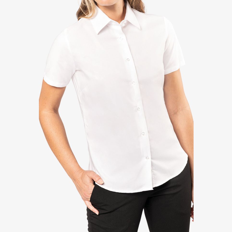 Chemise Oxford manches courtes femme