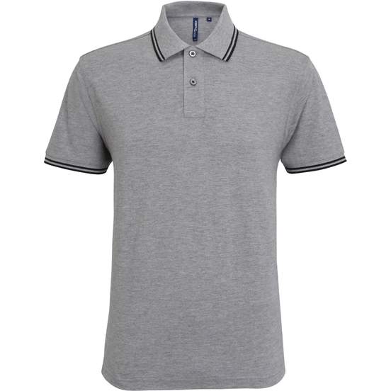 Polo passepoilé coupe classique homme - col contrasté