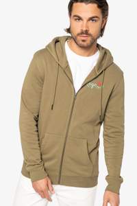 Image produit Sweat zippé capuche unisexe - 350g