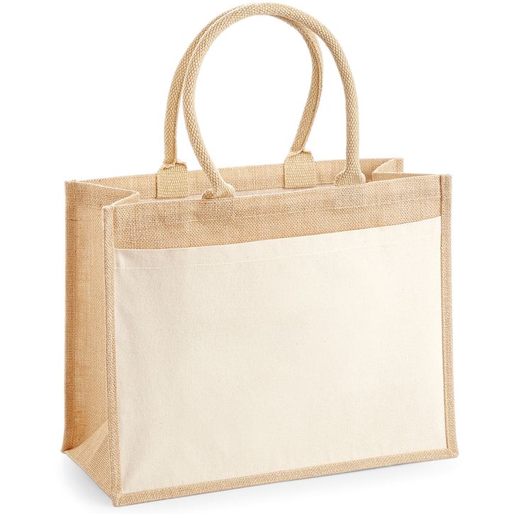 Image produit Sac de courses en jute avec poche en coton