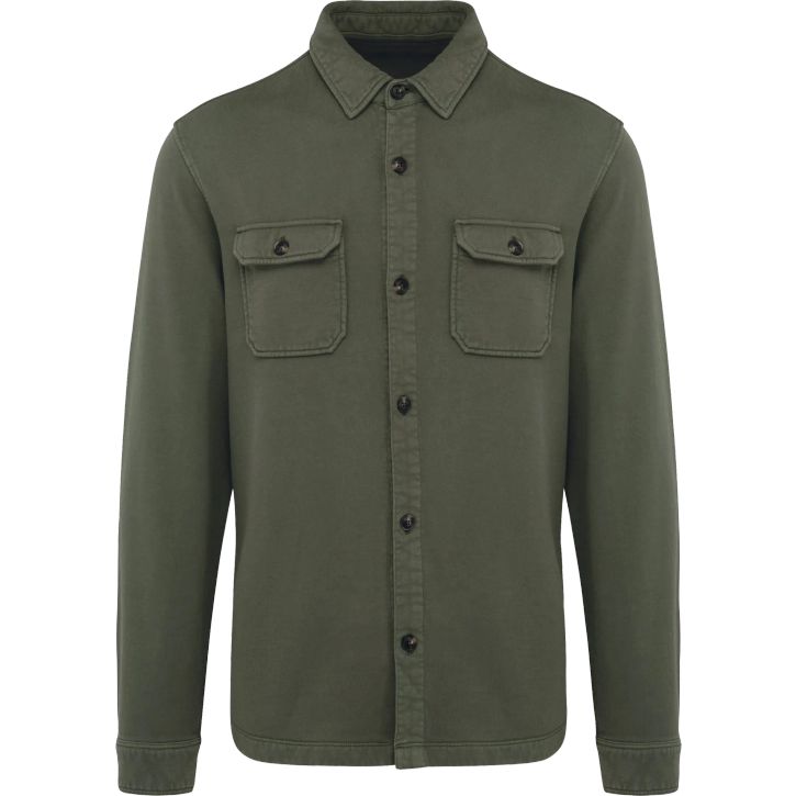Image produit Surchemise délavée en molleton gratté homme