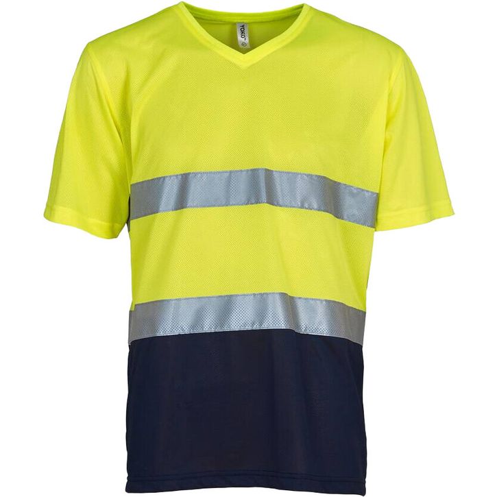 T-Shirt col V haute visibilité top cool