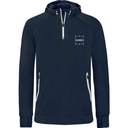 Image produit Sweatshirt capuche 1/4 zip sport 