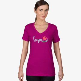 Women`s Sheer V-Neck Tee