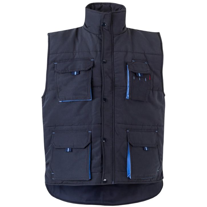 Image produit Gilet matelassé bicolore multipoches