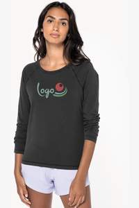 Image produit T-shirt raglan manches longues femme 