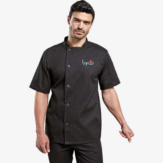 Veste de cuisinier à manches courtes 