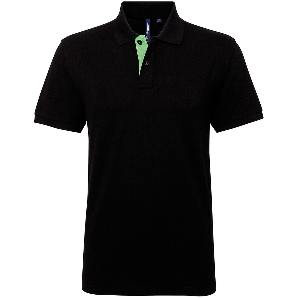 Polo contrasté coupe classique homme