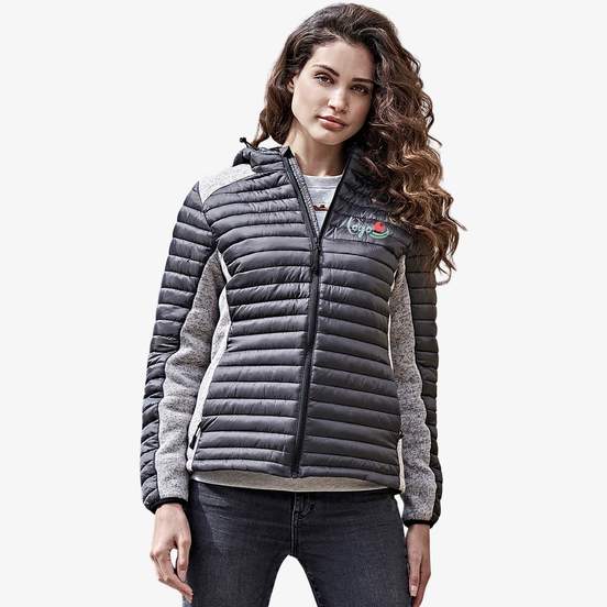 Ladies hooded outdoor crossover