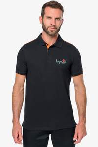 Image produit Polo Day To Day contrasté manches courtes homme