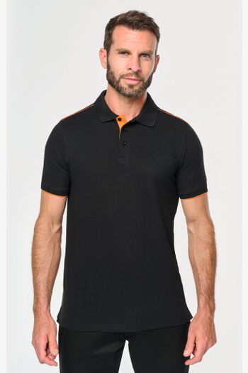 Image produit Polo Day To Day contrasté manches courtes homme