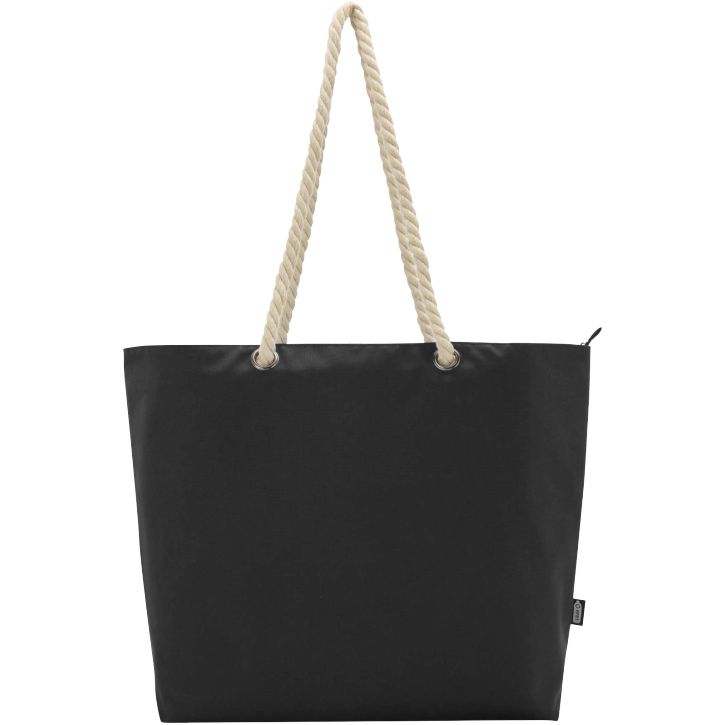 Image produit Sac shopping Panama recyclé isotherme de plage avec poignées en cordelette