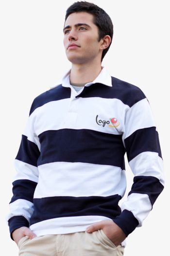 Image produit SEWN STRIPE LONG SLEEVE RUGBY SHIRT 