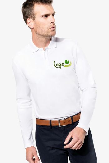 Image produit Polo Supima® manches longues homme