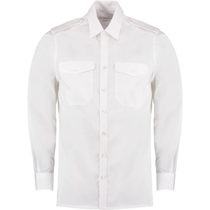 Pilot Shirt Long Sleeve - White